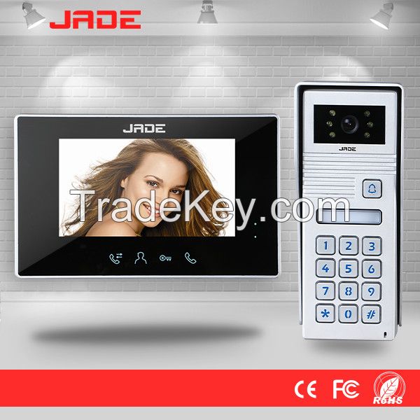 Video Intercom System with Ultra-Slim Design and Password Unlock