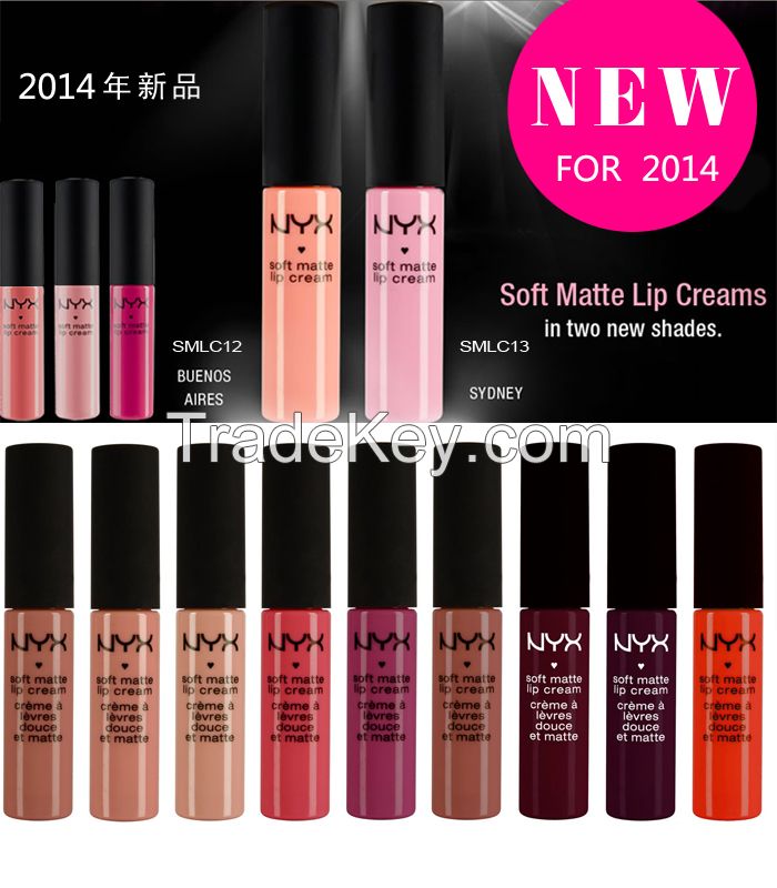 NYX Soft Matte Lip Cream colorful cosmetics lip gloss/ lip gel