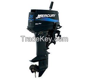 Used Mercury Mariner 2 Two Stroke 25 Hp Outboard Motor Engine Commercial