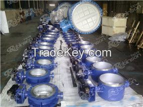 Butt-weld triple offset butterfly valve