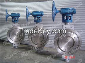 Wafer type triple offset butterfly valve