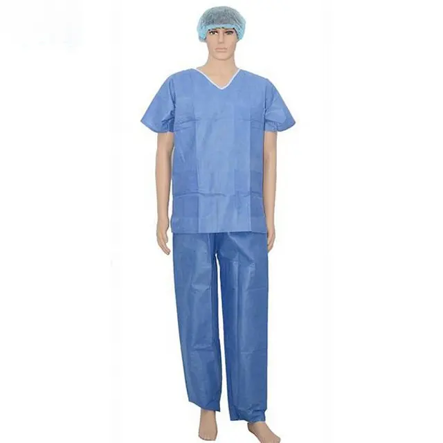 Disposable Scrub Shirts and Pants/Disposable Scrub Suit