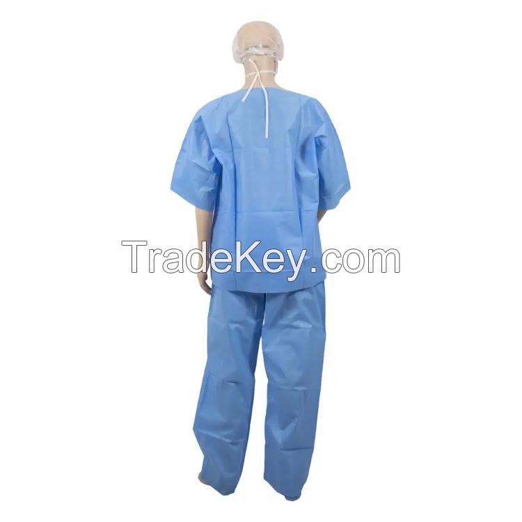 Disposable Scrub Shirts and Pants/Disposable Scrub Suit