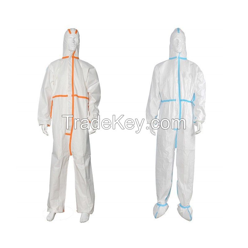 Microporous Breathable Coveralls with tape