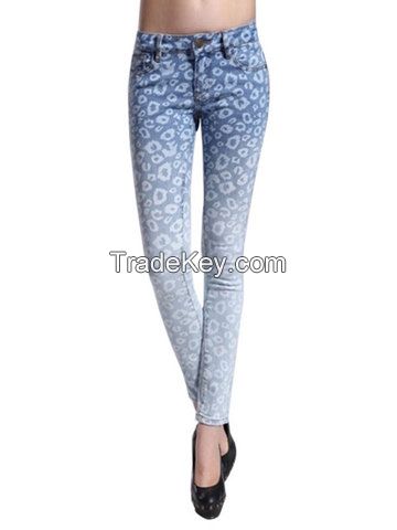 Mid Waist Elastic Skinny Women Jeans