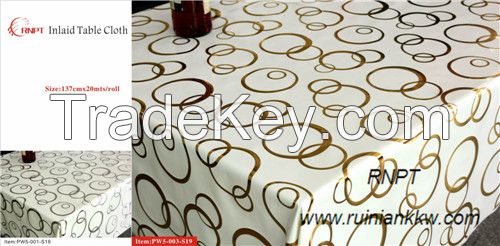 Inlaid table cloth