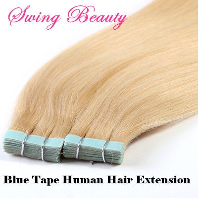 PU Skin Tape on Natural Human Hair Extension Strong Adhesive Tape