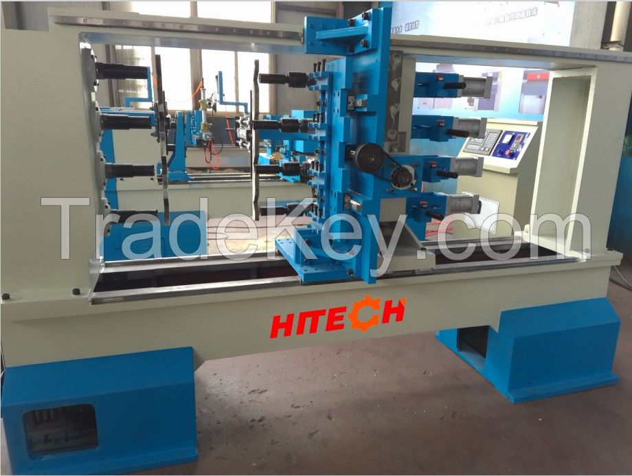 Super 4 heads Wood CNC Lathe Machine, Advanced 4 Spindles Wood Turning CNC Machine, Chiinese CNC Machine