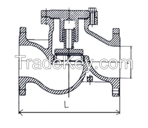 Double door Iron wafer check valve, double plate wafer check valve