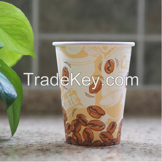 hot selling single wall disposable paper cups for hot drink dark blue high quality,custom logo design