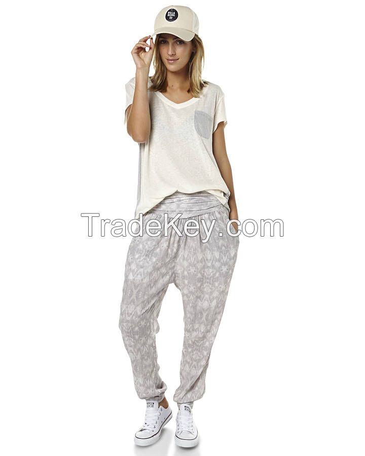 New Style Boys Thai Rayon Pants Ladies Casual Harem Women 