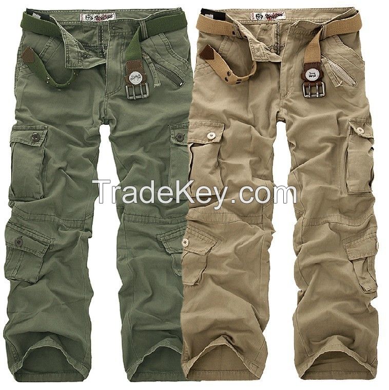 Wholesale Quality Mens Baggy Cargo Pants With Side Pockets 