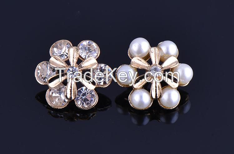 flower rhinestone buttons , buttons pearl , mother of pearl buttons
