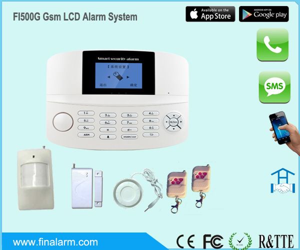 App control Gsm LCD Alarm System GSM Home Alarm Gsm Alarm system-FI500G