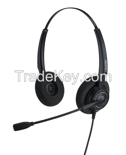 Binaural  Call Center Telephone Headset 