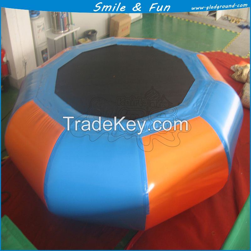 New water inflatable tramponline with PVC 0.9mm for water games