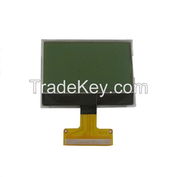 128x64 Dot COG LCD Display Module, STN Positive, Green Back-light