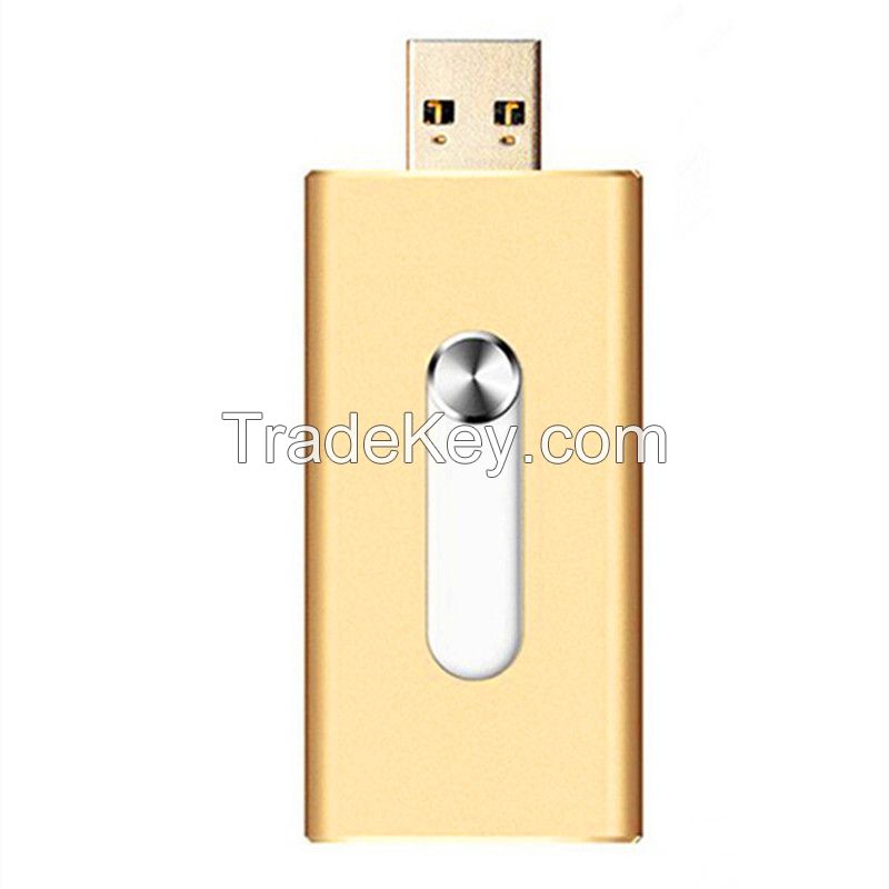 Real capacity 8GB-16GB-32GB-64GB OTG USB3.0 Flash Drives Memory sticks For iPhone 6s 5 iPad iPod 8pin i flash drive OTG U Disk