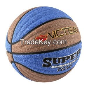 Colorful New Design 8 Panels Moisture PU Basketball