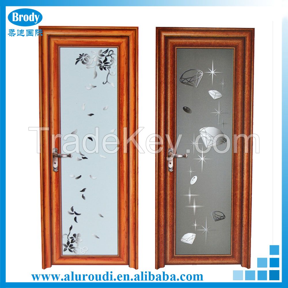 modern house aluminum bathroom door, toilet door