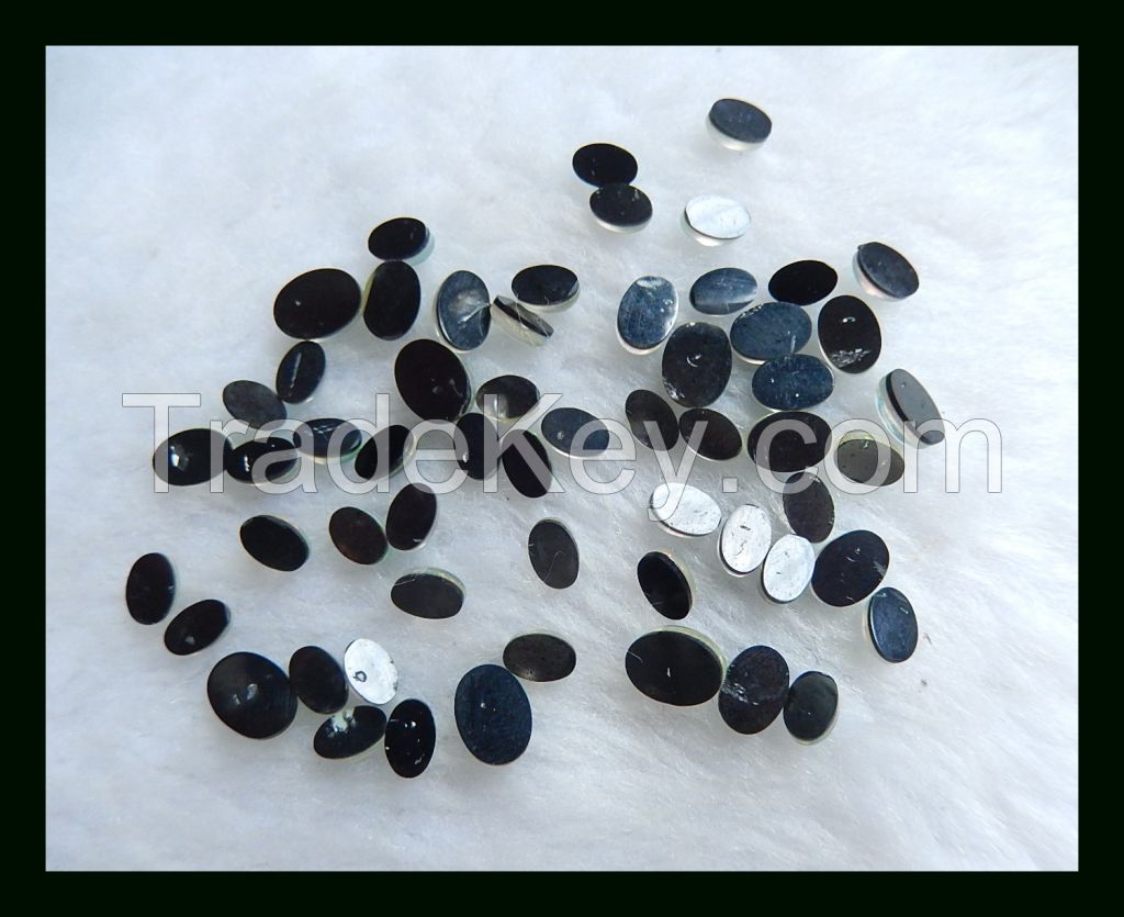 Natural Gemstone Opal Obsidian Intarsia Cabochon Beads7*5*2mm