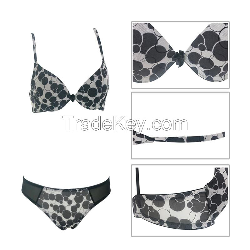 Lovely Orb Print Ladies Bra Set (EPB270)