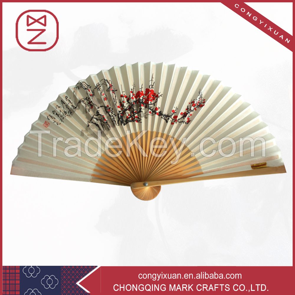 Chinese Pure Handmade High Quality Bamboo Folding Fan Art Craft