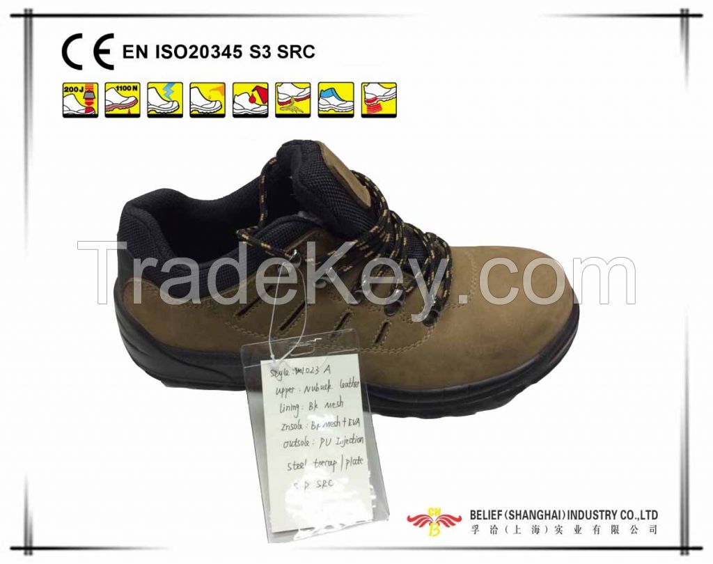 Nubuck Leather Safety Working Shoes