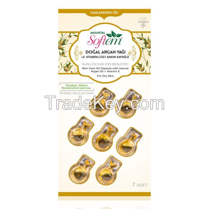 Dry Skin Capsule / Vitamin E Capsules for Face with Argan Oil Skin Capsule