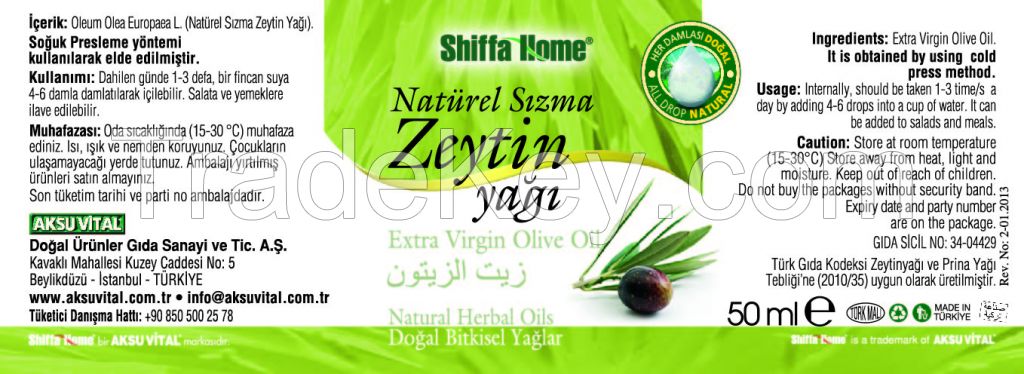 Natural Extra Virgin Olive Oil Price / 50 ml Glass Bottle Olive Oil / Turkish Olive Oil