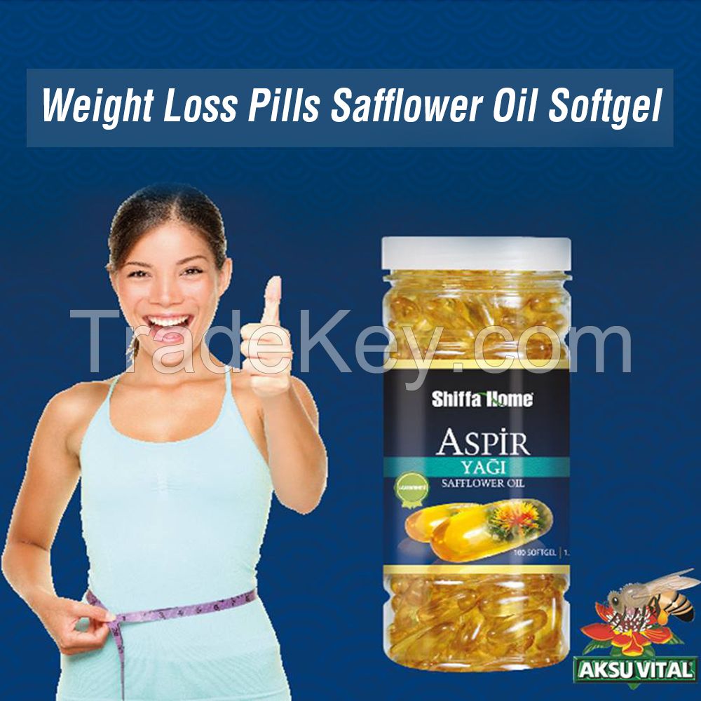 Safflower Seed Oil Softgel Capsules Weight Loss Pills Herbal Supplements