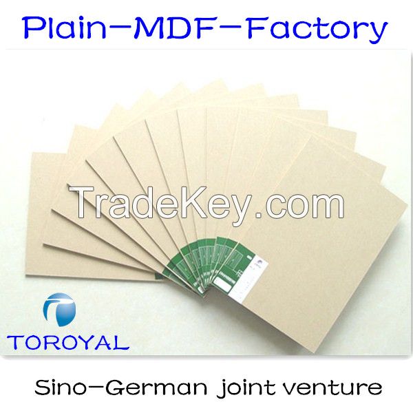 1830 x 2745mm (6x9) raw MDF board by german machine in high quality