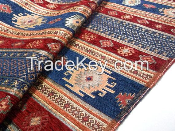ANATOLIAN DESIGN OTTOMAN STYLE CHENILLE FABRICS-KIBRIS1
