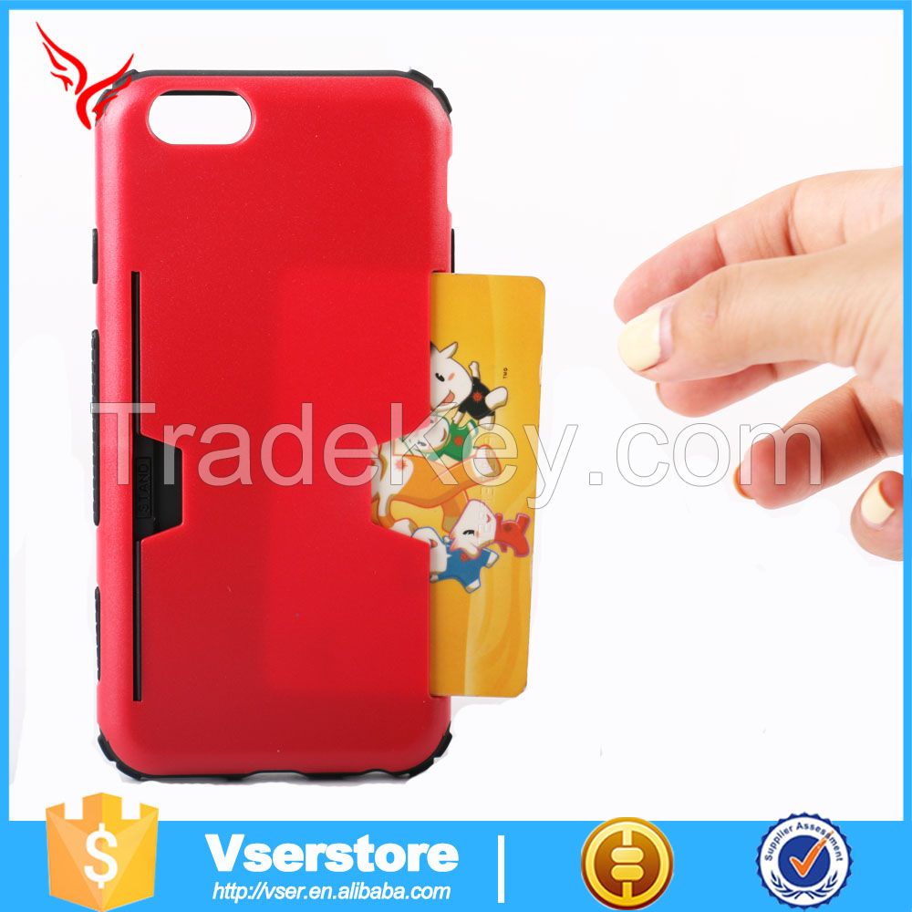 Fashion unbreakable 3D sublimation with slot phone case for iphone