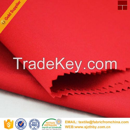 dyed polyester cotton spandex fabric for garment supplier 