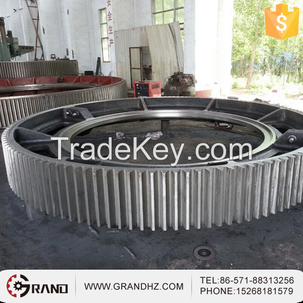 Steel casting Girth gear for rotary kiln/ball mill