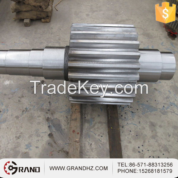 Forged steel shaft Gear Shaft for cement plant 