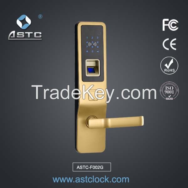 Biometric Fingerprint Door Locks with password card mechanical key function for home use