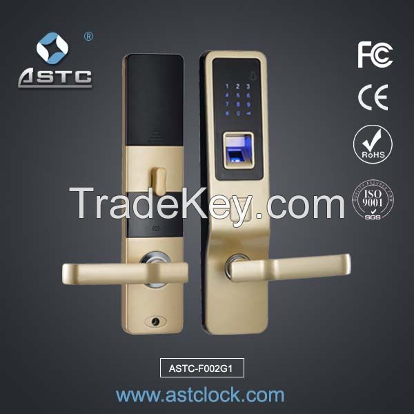 Biometric Fingerprint Door Locks with password card mechanical key function for home use