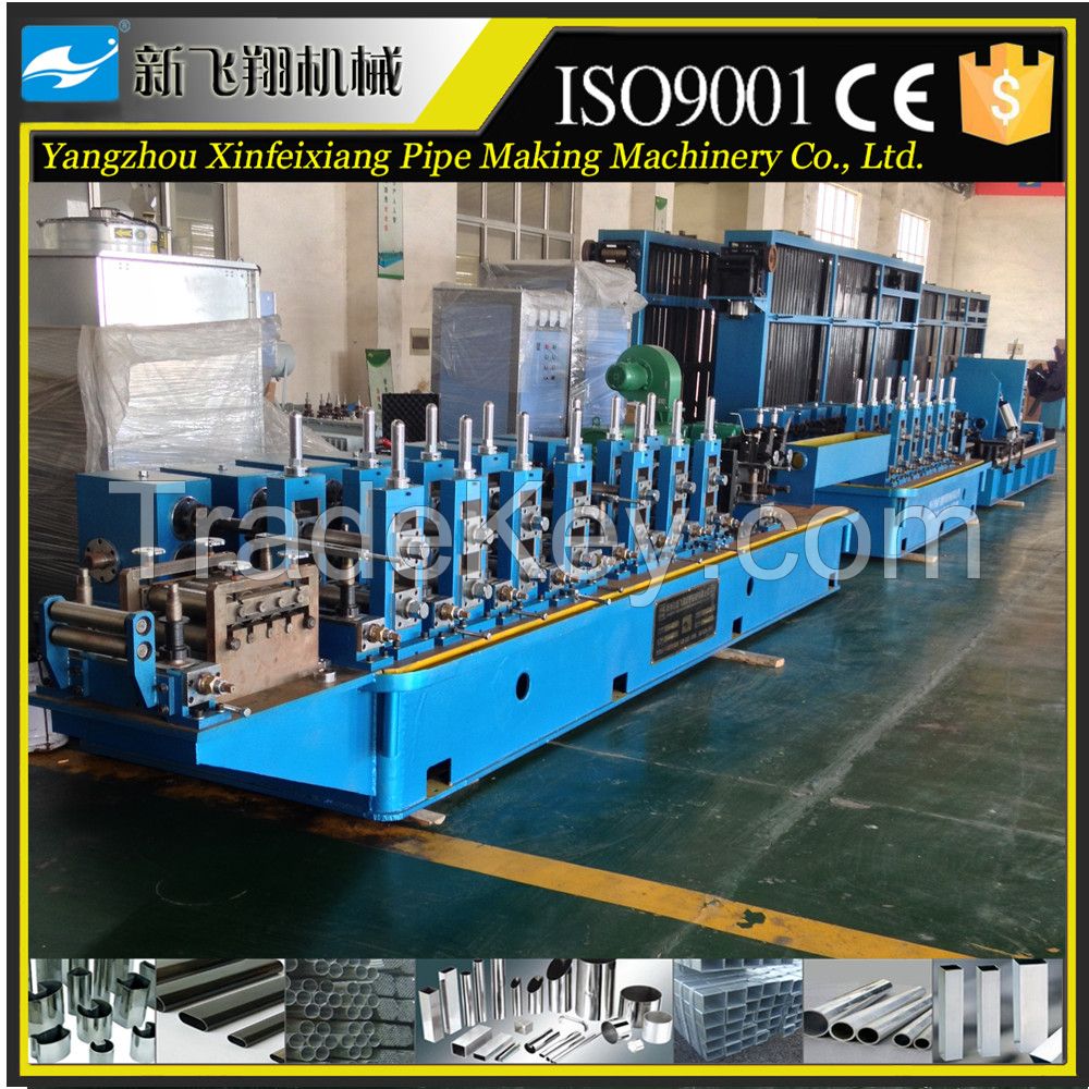 High frequency welded steel pipe production line