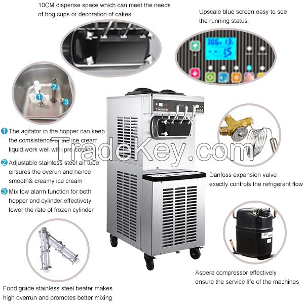 Pasmo soft ice cream machine S970 ice cream maker