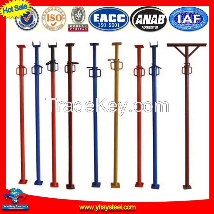 light/heavy duty painted/galvanized scaffold adjustable steel prop for formwork system