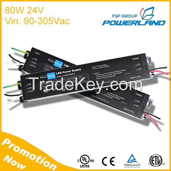 80W 24V Constant Voltage Led Driver