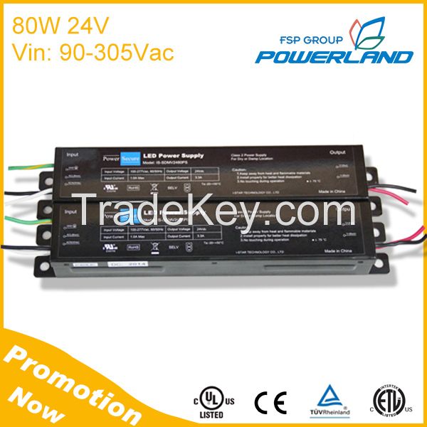 80W 24V Constant Voltage Led Driver