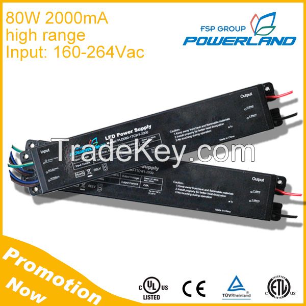 80W 2000mA 180 240V Input Cheap Led Driver