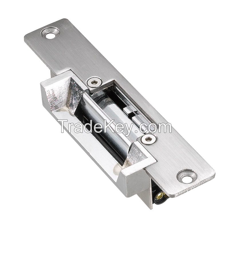 Electric Strike door lock remote unlock mechanism for security alarms