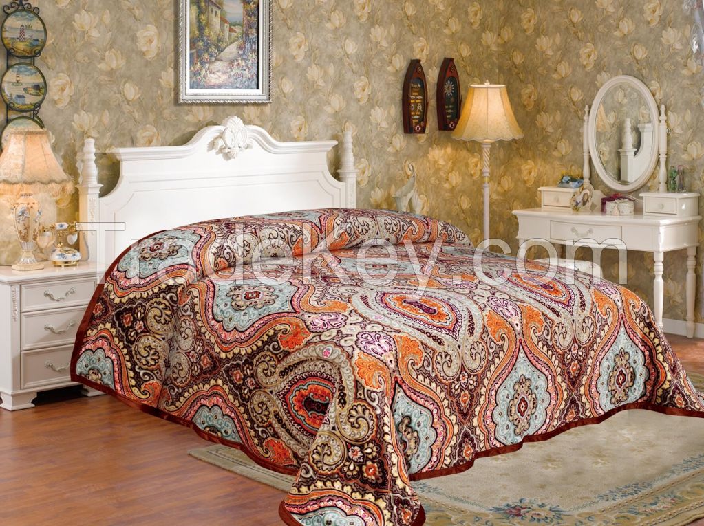 New design 100% polyester flannel/colar fleece blanket 