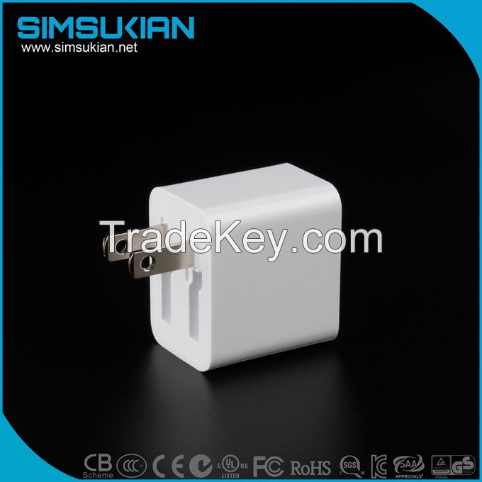 5v 1a usb foldable wall charger