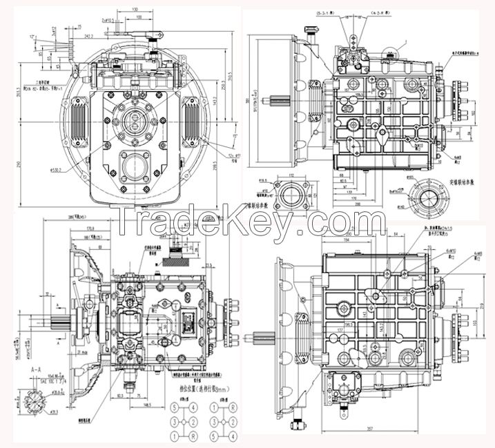 Bus transmission parts gearbox SF5S120