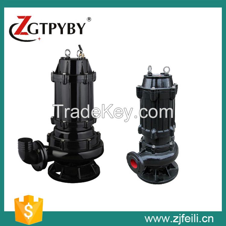 high efficiency non-clog QW/WQ standard submersible sewage water pump for sale